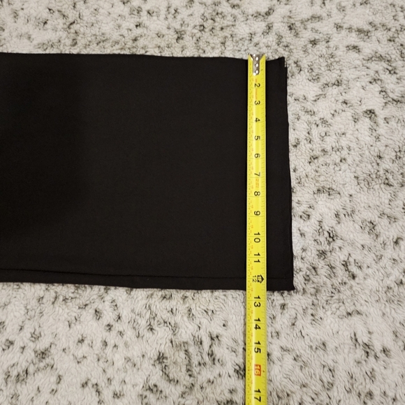 Lulu's SZ L Black Bright & Breezy Tie Front Culotte Wide Leg Side Slit Pants - Picture 9 of 14